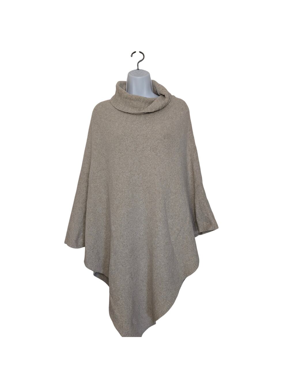 J Jill Women Sweaters, Soft Knit Turtleneck Sweater Poncho, OSFM